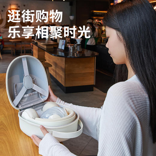 【轻巧便携收纳！出行吸乳无忧】小白熊贝壳随心包多功能母婴外出轻便背包储奶手提包,，旅行出游，轻量无负担。ry 商品图2