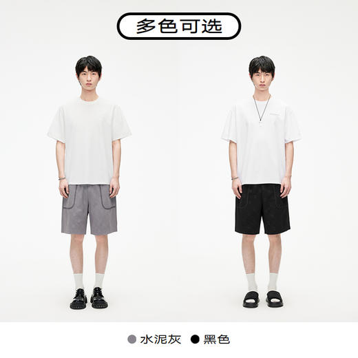 GXG男装 百搭满印抽绳休闲短裤    夏季热卖#爆款休闲短裤G24D222036 商品图3