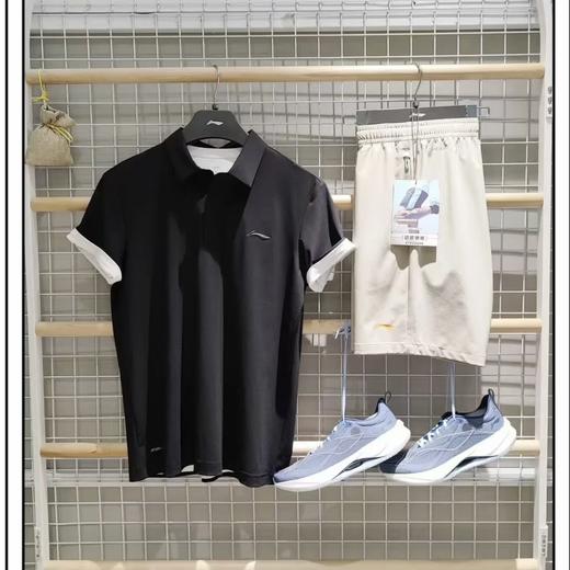 付款减库存，正品保真，假一赔十，李宁短袖POLO衫男夏季速干凉爽上衣排汗透气跑步训练T恤   宁polo 商品图6