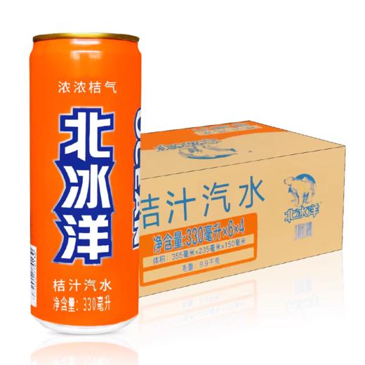 北冰洋桔子汽水罐装330ml*24 商品图0