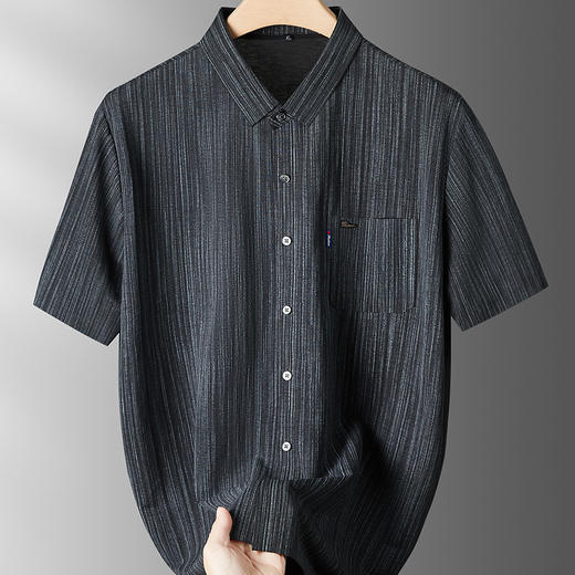 【棉质】【DPF】大依优型大码短袖衬衫夏季薄款半袖体恤男士加大码运动休闲半袖胖子 商品图7