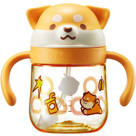 baby care240ml柴犬学饮杯ppsu款BC4A43050048-未来暮黄