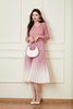 Le Malene 浪漫粉色渐变百褶连衣裙 19940 商品缩略图0