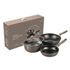 都市太太（DStt）都市太太万家乐炒锅煎锅汤锅三件套燃气灶电磁炉通用_黑色_炖煎炒套装 商品缩略图4
