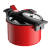 都市太太（DStt）都市太太心想事成微压锅焖煮焖烧一锅多用燃气灶电磁炉通用_红色 商品缩略图1