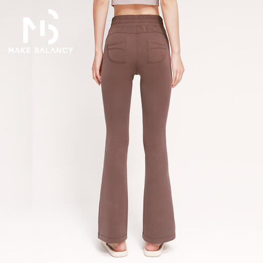 2025春夏Makebalancy/慕柏郦健身喇叭裤修身显瘦显高纹理感亲肤软糯透气2359 商品图7