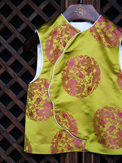 盛唐牡丹| 儿童系列|Kids 真丝花蕾缎马甲 商品图3