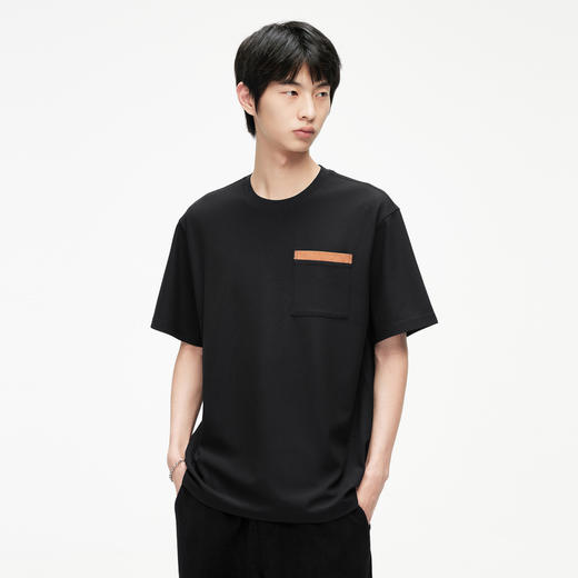 GXG男装 多色可选肌理简约百搭休闲短袖T恤  夏季热卖#G24D442608 商品图2