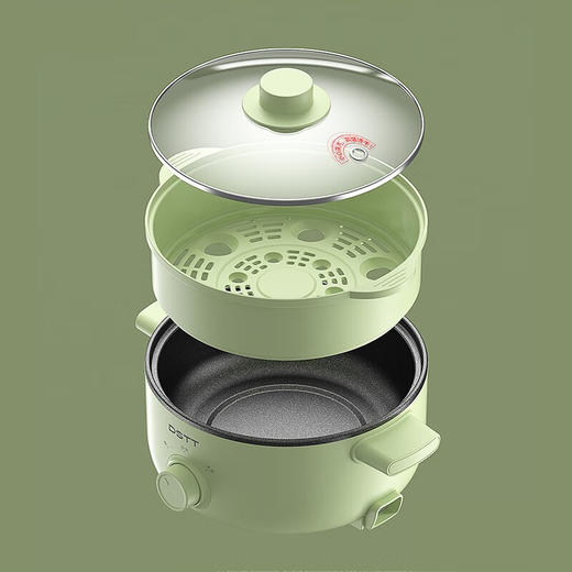 都市太太（DStt）都市太太艾奇蒸煮一体电火锅多功能多用途锅电热锅分体式不粘锅 商品图1