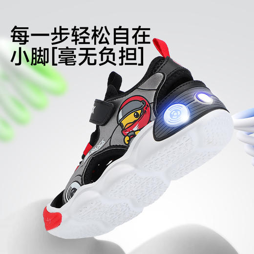 B.Duck小黄鸭童鞋男童凉鞋年夏季软底防滑卡通宝宝凉鞋24-30 B2686866 商品图3