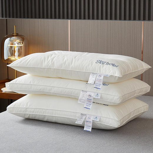 自然醒A类全棉星级酒店凉感枕头枕芯一对套家用护颈椎助睡眠酒店专用成人高低枕头芯XK 商品图12