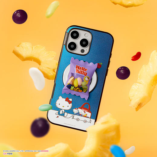 【零食天堂】鼓鼓Hello Kitty软糖袋 PopSockets x Hello Kitty 合作系列 POPGRIP泡泡骚手机粘贴式气囊支架 Airbag软垫系列 紫色 凯蒂猫 糖果 卡通 商品图1