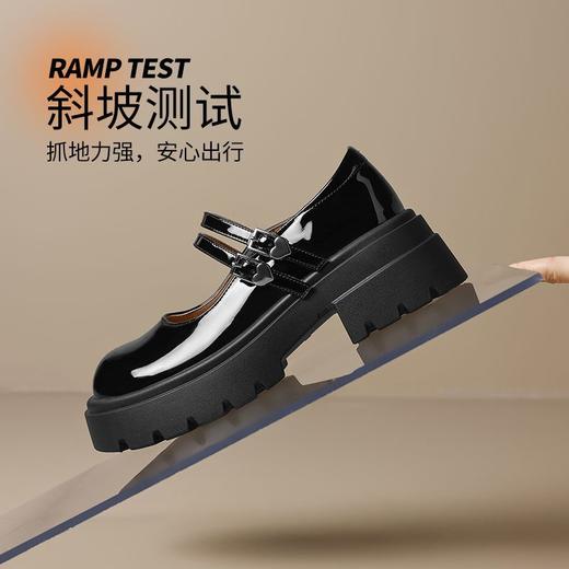 ZHR则则亮面玛丽珍鞋女2025春季新款英伦风单鞋软底绑带可爱jk鞋 商品图5