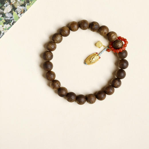 【青山特惠】8mm 23颗 绿棋楠【思芬】沉香手串 c48 商品图2