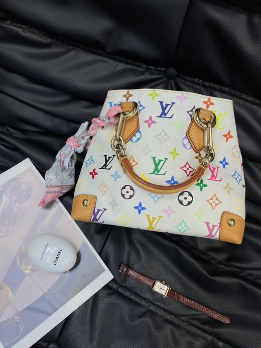 Lv 老花 白三彩 水桶包 商品图0