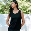 金三塔桑蚕丝背心女宽松透气绣花领舒适打底可外穿小衫上衣家居服    YSFFB502 商品缩略图0
