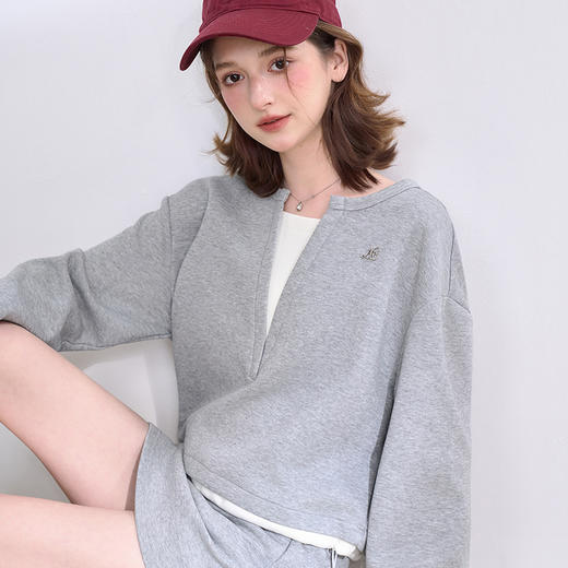 活力优雅运动休闲风套装女假两件上衣搭裤裙两件套V0050109 商品图2