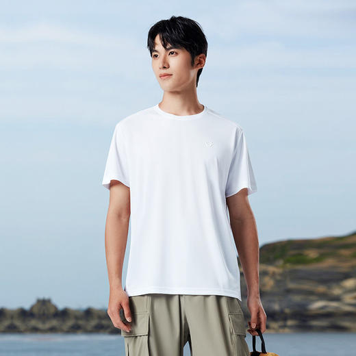 【新款】探拓夏季短袖T恤纯色圆领户外运动训练登山徒步弹力透气快干短T 商品图9