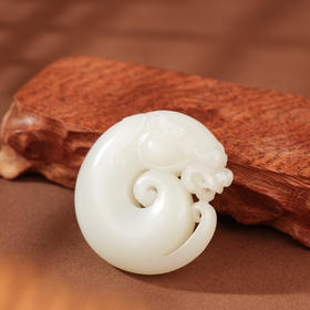 新疆国玉盟世玉【鸿运纳宝】和田玉挂件/把件【带证书·顺丰物流】