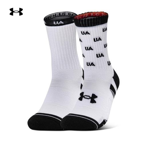 【双12抄底福利一口价】安德玛袜子男袜女袜运动风休闲袜舒适透气时尚篮球袜足球袜健身袜1376230-100【如无库存，将做退款】 商品图3