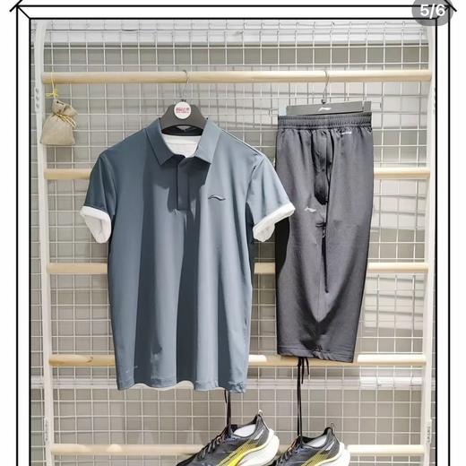 付款减库存，正品保真，假一赔十，李宁短袖POLO衫男夏季速干凉爽上衣排汗透气跑步训练T恤   宁polo 商品图2