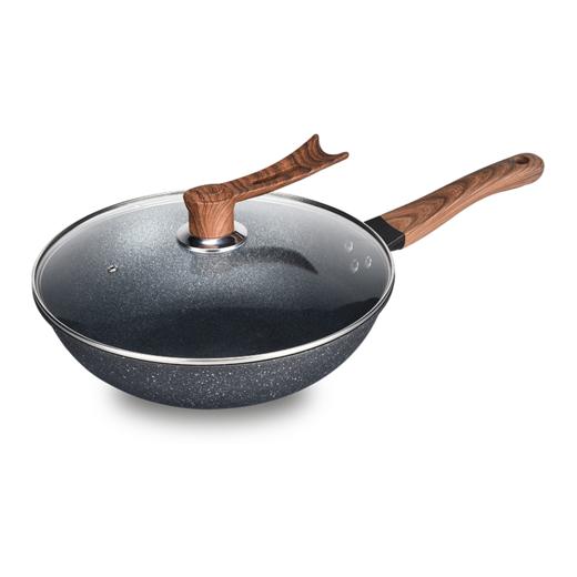 都市太太_悦福麦饭石炒锅_32cm燃气灶/电磁炉通用【K】 商品图0