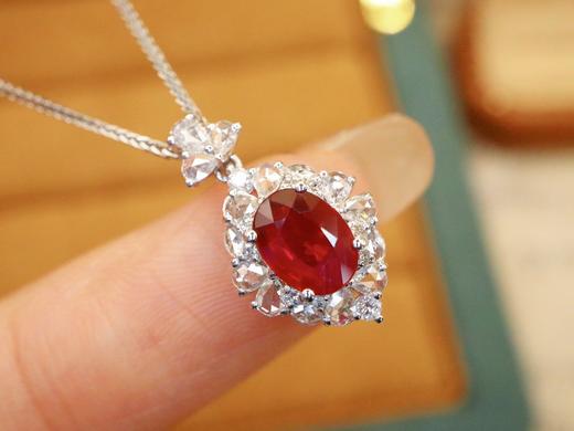 1.07ct刻面红宝石吊坠 商品图1
