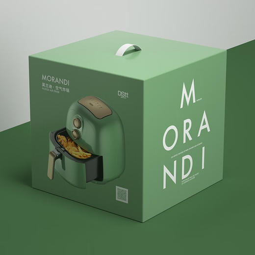 都市太太（DStt）_都市太太莫兰迪无油空气炸锅家用新款多功能智能4.5L大容量全自动无油炸薯条机_绿色 商品图3