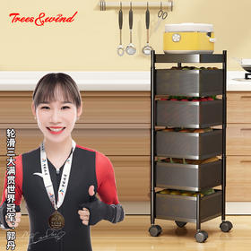 【Trees&wind实心顶盖多功能方形旋转置物架】金牌收纳师推荐-承重力很好，🉑很轻便，三层四层五层网格制作精细 🔺轮滑三大满贯世界冠军郭丹代言！！！