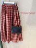 极其稀有孤品 | 一眼沦陷红裙子 100%色织格纹长绒棉 砖红色 商品缩略图4