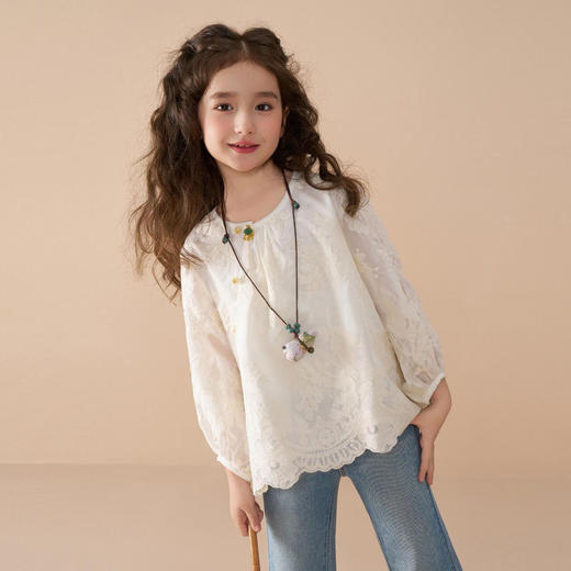 🍃青山几重，一眼心动。【蕾丝衬衫国风马甲两件套】做一回书里的清冷少女🎀这才是大家闺秀之美！惊艳众生！ 女鹅的新中式穿搭❗️/日常都很百搭👏🏻美到语言匮乏 商品图5