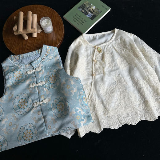 🍃青山几重，一眼心动。【蕾丝衬衫国风马甲两件套】做一回书里的清冷少女🎀这才是大家闺秀之美！惊艳众生！ 女鹅的新中式穿搭❗️/日常都很百搭👏🏻美到语言匮乏 商品图2