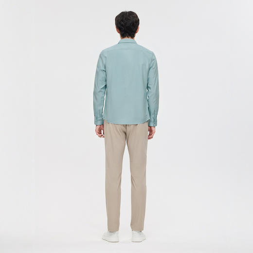 【含天丝】25早春男士时尚修身长袖polo衬衫轻薄透气舒适百搭 商品图3
