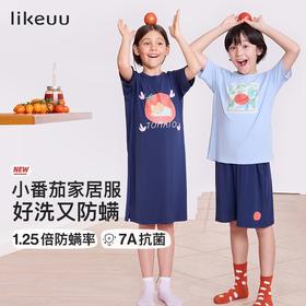 ubras旗下likeuu亲子儿童小番茄家居服套装zy