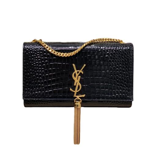 女款走秀款小鳄鱼纹流苏包he024 商品图0