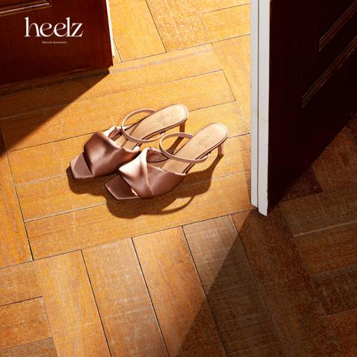 艺术工坊系列 | heelz手工翻折真丝凉鞋6公分 商品图0