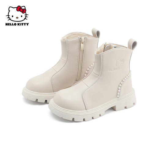 HelloKitty童鞋女童马丁靴春秋儿童皮靴子中大童短靴防滑26-36 K4536963 商品图2