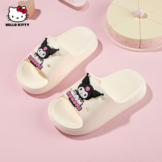 HelloKitty儿童拖鞋居家室内外软底库洛米宝宝凉拖鞋夏季24-41 KU5525866 商品图1