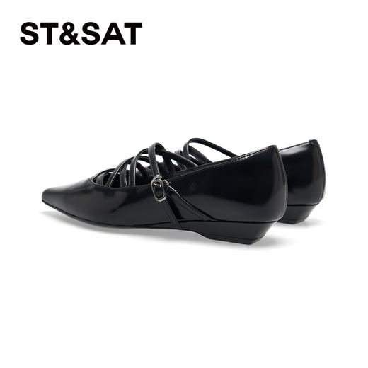 星期六都市丽人时髦尖头浅口单鞋SSD1111180 商品图11