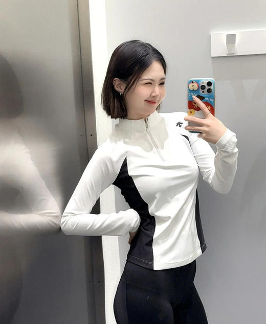 点此购买 迪桑特春秋季半拉链女士打底衫 qk 313077 商品图9