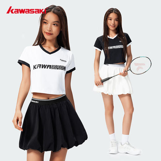 川崎 女款 休闲短袖T恤 K1C01-C2212 商品图1