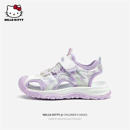 HelloKitty童鞋女童夏季凉鞋包头儿童运动凉鞋女孩沙滩鞋26-37 K4526841 商品图2