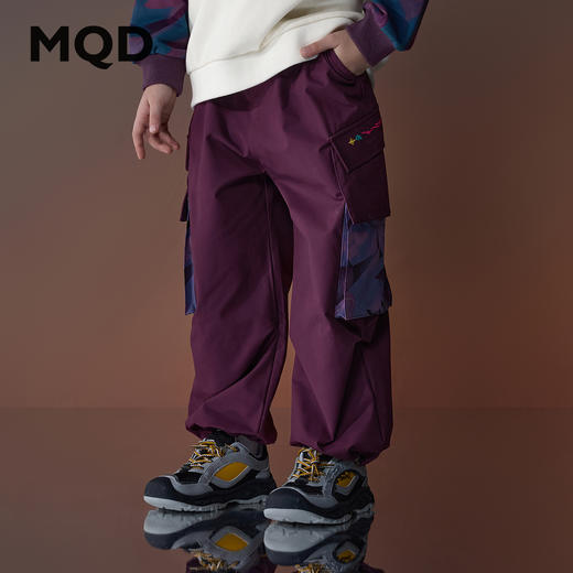 【MQD】【ONE兔联名】童装男童休闲裤春秋装款儿童国潮降落伞裤 商品图0