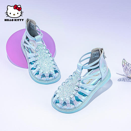 HelloKitty童鞋女童凉鞋夏季儿童公主鞋女孩罗马鞋28-35 K4526831 商品图1