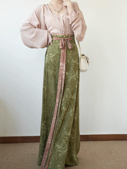 裁缝学苑AS456 唐制垂领衫提花破裙纸样汉服女装天丝样板版型图纸 商品图3