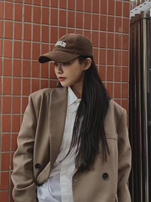 素颜小脸神器迪丽热巴杨幂同款男女同款机车鸭舌帽 商品图7