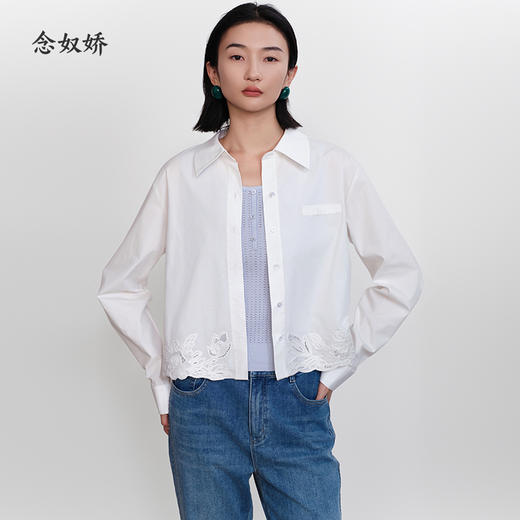 【商场同款】CNB5377-CNB5376 “ 刺绣两色衬衫” 舒适好穿  减龄耐看 商品图1