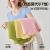 【告别夏日黏腻感❗双面莫代尔T恤】女士莫代尔螺纹短袖，水洗多次依旧有形，清爽透气出汗不粘腻，夏季内搭薄款修身显瘦简约学生圆领打底上衣QQ 商品缩略图0