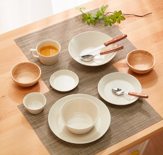 MT013系列餐具 绿色/象牙色 锥形碗/深盘/圆盘 商品图1