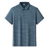 【DLS】大依优型大码条纹短袖POLO衫翻领加肥加大男士大号透气舒适夏季半袖上衣 商品缩略图0